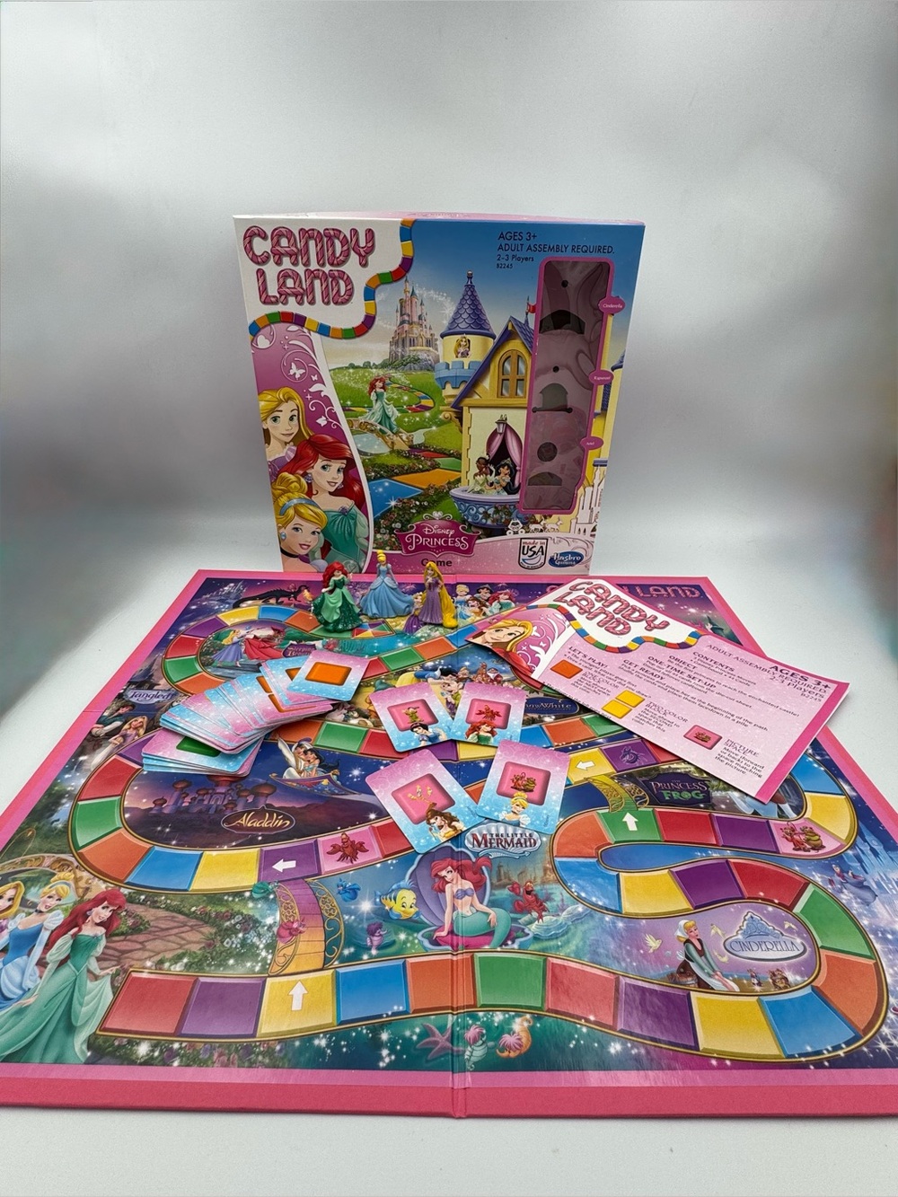 Disney Princess Candy Land Board Game 2014 Hasbro B2245 Complete